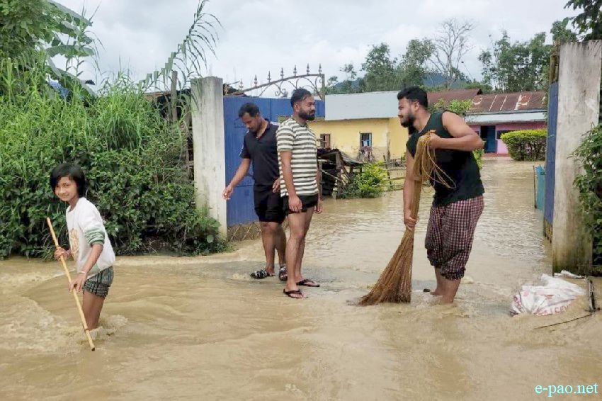 Flood affected area in Thoubal District, Manipur :: 15th September 2025