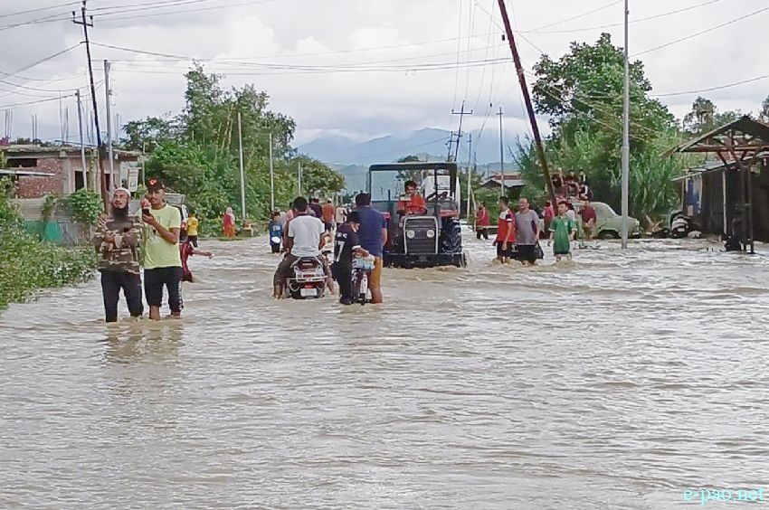 Flood affected area in Thoubal District, Manipur :: 15th September 2025