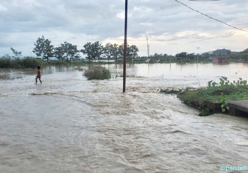 Flood affected area in Thoubal District, Manipur :: 15th September 2025