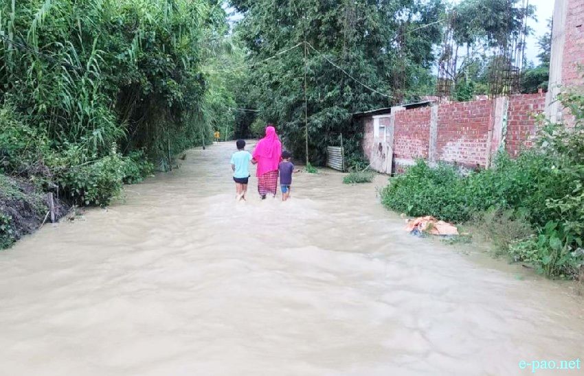 Flood affected area in Thoubal District, Manipur :: 15th September 2025