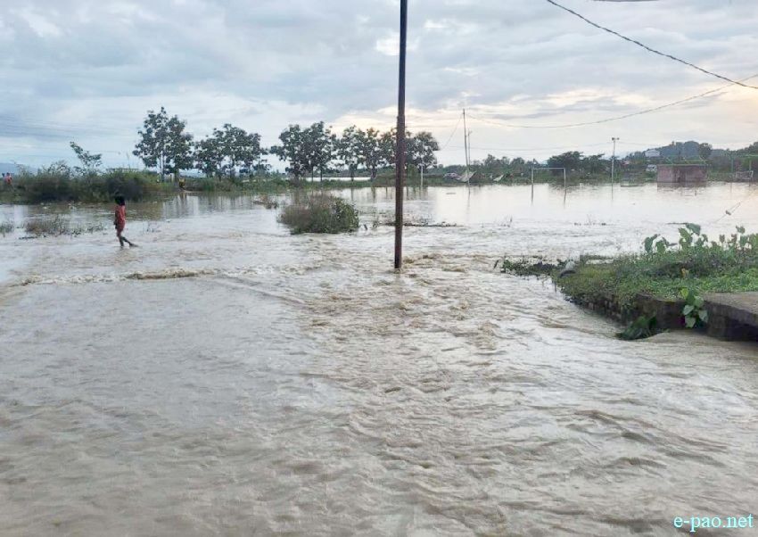 Flood affected area in Thoubal District, Manipur :: 15th September 2025