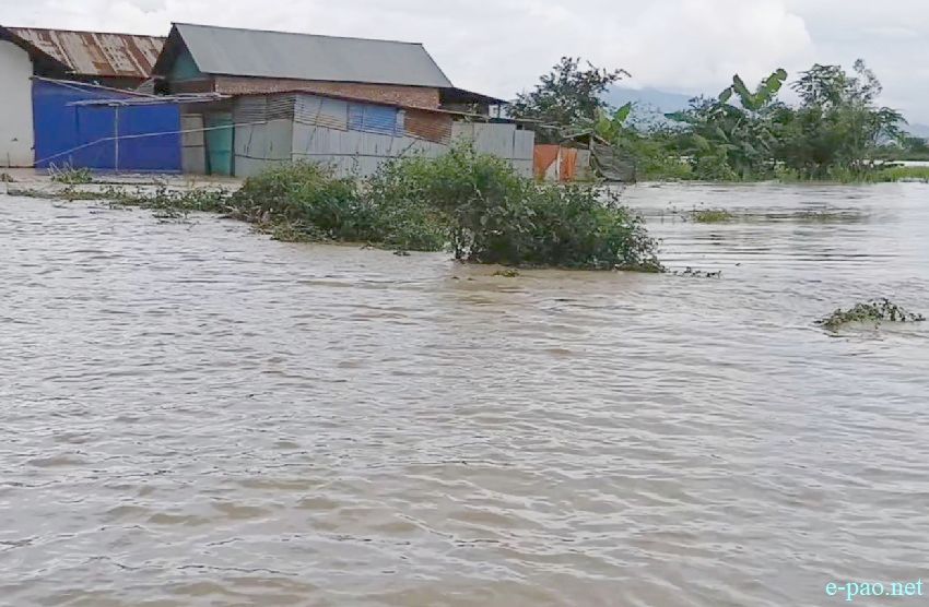 Flood affected area in Thoubal District, Manipur :: 15th September 2025