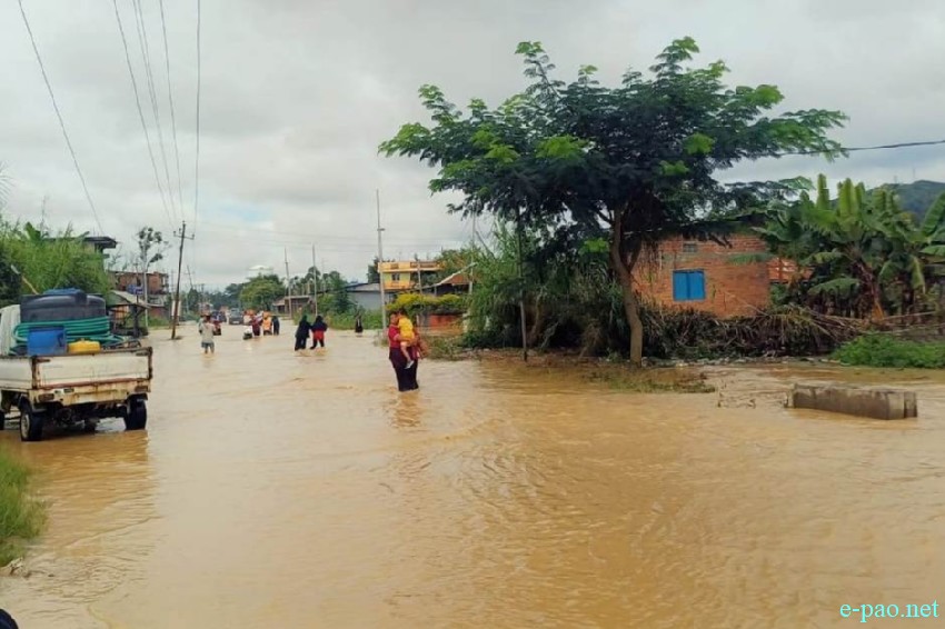 Flood affected area in Thoubal District, Manipur :: 15th September 2025