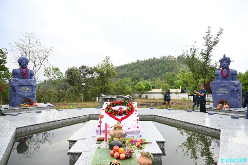 Rich tributes paid to martyrs at the Manipur Martyrs' Complex at Cheiraoching memorial complex :: 13th April 2026