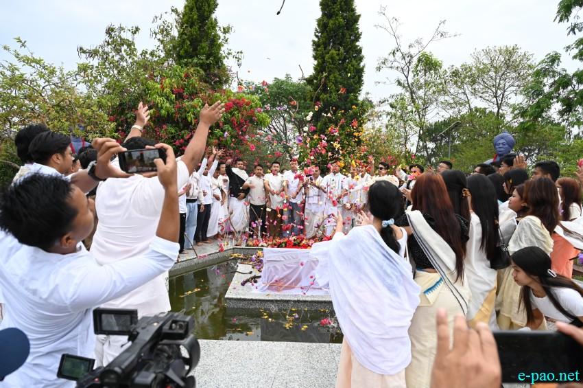 Rich tributes paid to martyrs at the Manipur Martyrs' Complex at Cheiraoching memorial complex :: 13th April 2026