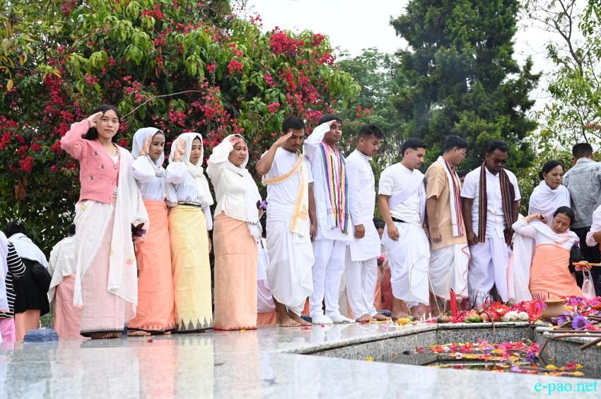 Rich tributes paid to martyrs at the Manipur Martyrs' Complex at Cheiraoching memorial complex :: 13th April 2026