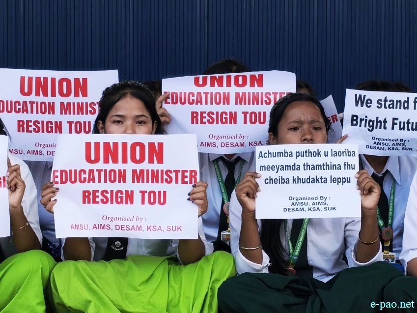 Sit-In-Protest against the NEET 2026 Paper leak at Yaipha Thouni Sanglen, Keishampat :: 25th July 2026