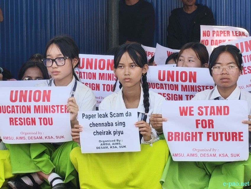 Sit-In-Protest against the NEET 2026 Paper leak at Yaipha Thouni Sanglen, Keishampat :: 25th July 2026