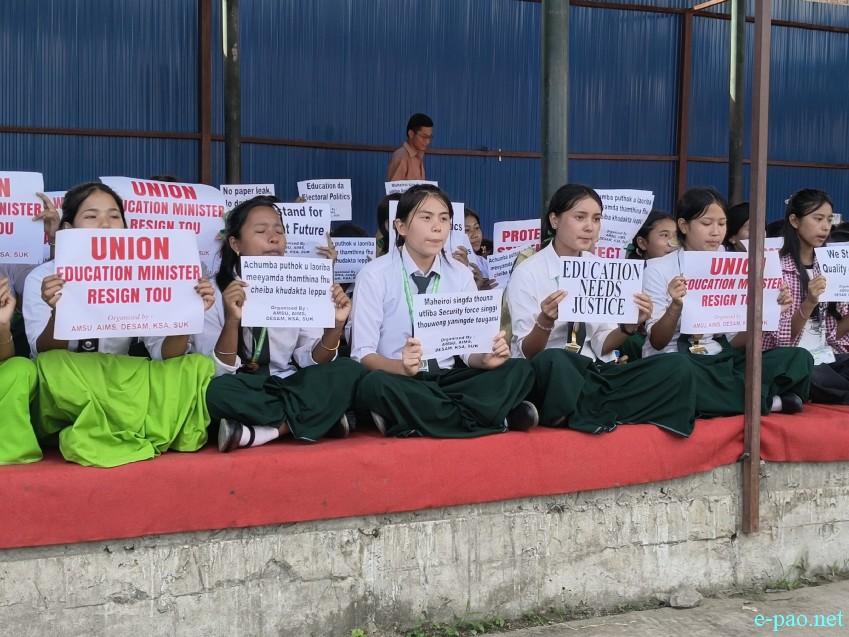 Sit-In-Protest against the NEET 2026 Paper leak at Yaipha Thouni Sanglen, Keishampat :: 25th July 2026