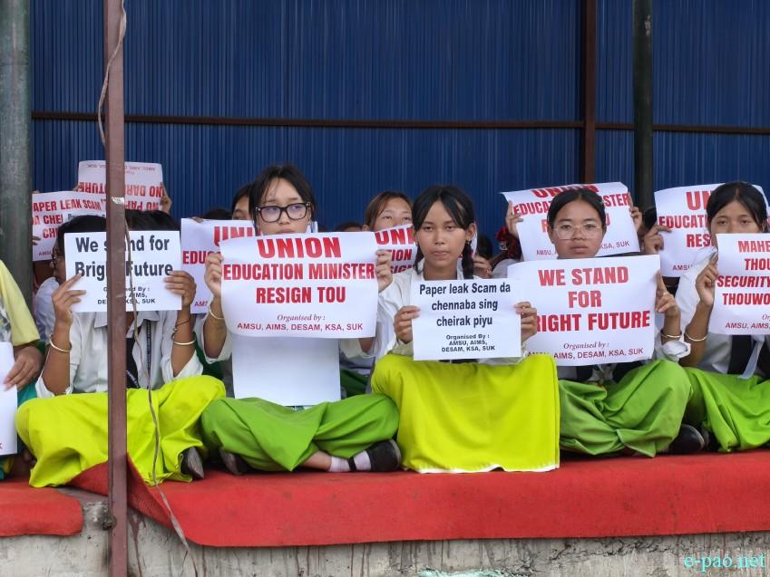 Sit-In-Protest against the NEET 2026 Paper leak at Yaipha Thouni Sanglen, Keishampat :: 25th July 2026