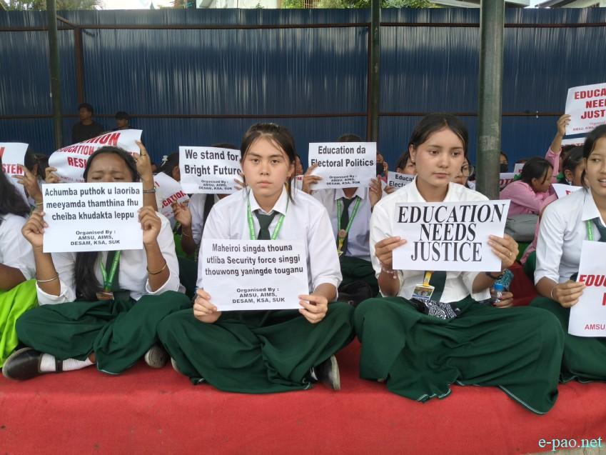 Sit-In-Protest against the NEET 2026 Paper leak at Yaipha Thouni Sanglen, Keishampat :: 25th July 2026
