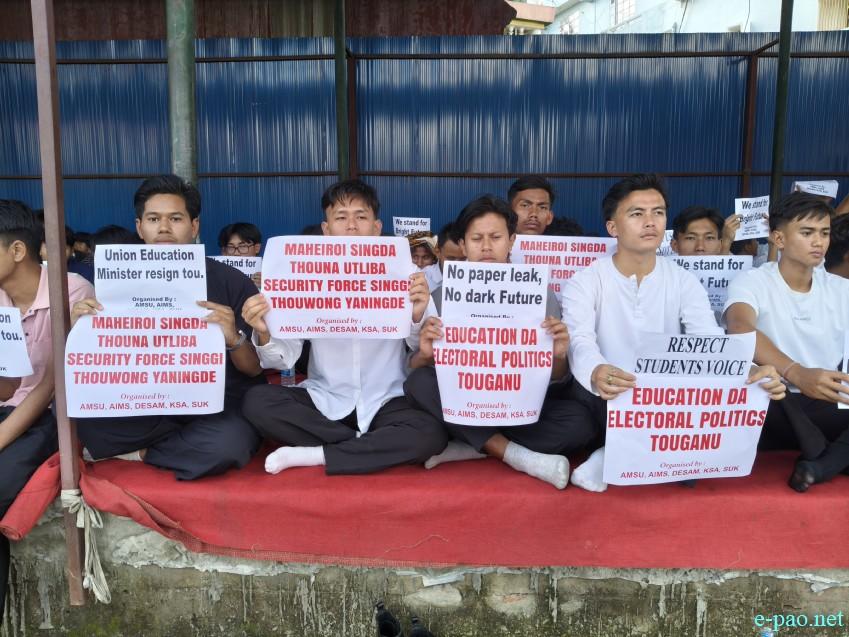 Sit-In-Protest against the NEET 2026 Paper leak at Yaipha Thouni Sanglen, Keishampat :: 25th July 2026