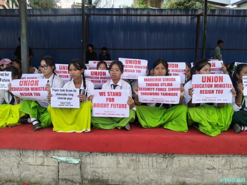 Sit-In-Protest against the NEET 2026 Paper leak at Yaipha Thouni Sanglen, Keishampat :: 25th July 2026