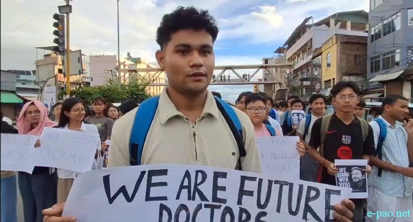 Sit-In-Protest against the NEET 2026 Paper leak at Keishampat :: 23rd July 026