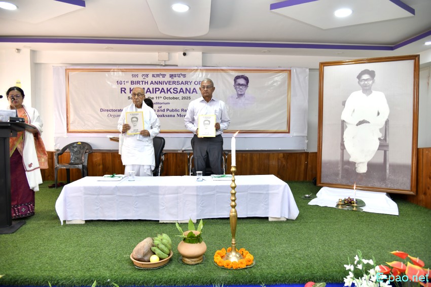 101st birth anniversary of political activist, journalist, and teacher - RK Maipaksana :: 11th October 2025