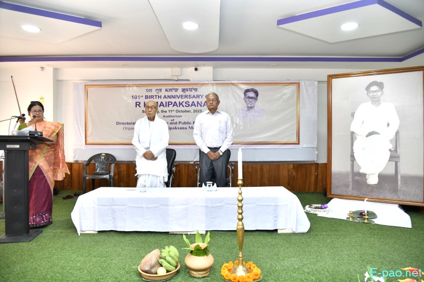 101st birth anniversary of political activist, journalist, and teacher - RK Maipaksana :: 11th October 2025
