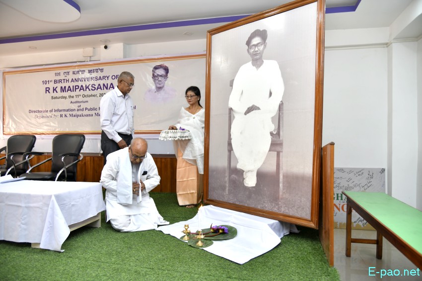 101st birth anniversary of political activist, journalist, and teacher - RK Maipaksana :: 11th October 2025
