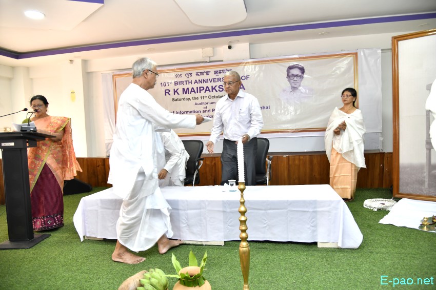 101st birth anniversary of political activist, journalist, and teacher - RK Maipaksana :: 11th October 2025