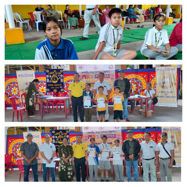 Lions Peace Poster Contest at Nagamapal Paonam Leikai :: 05th October, 2025