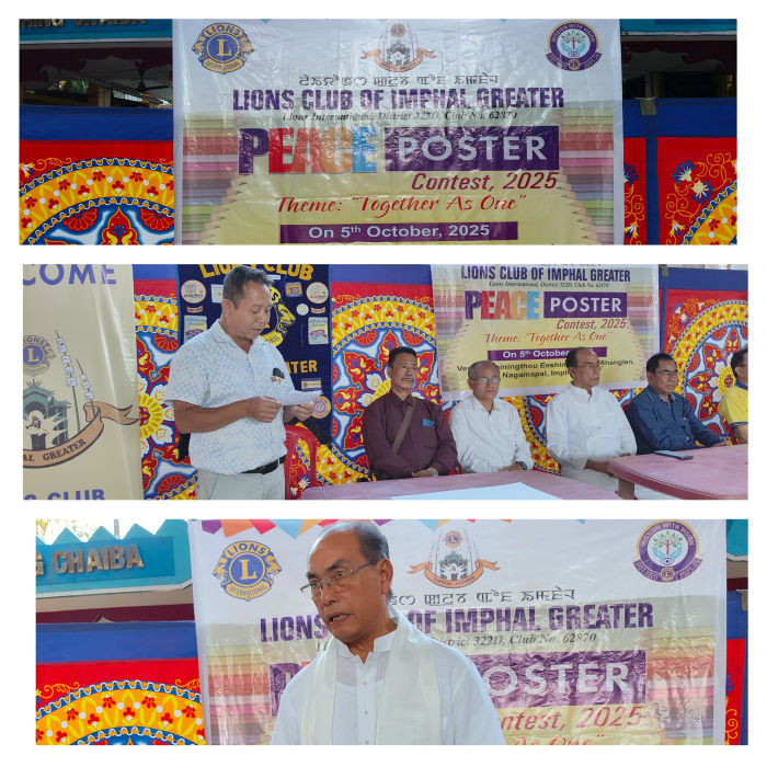 Lions Peace Poster Contest at Nagamapal Paonam Leikai :: 05th October, 2025