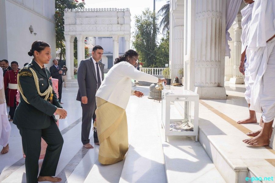 President of India, Droupadi Murmu visited Shree Shree Govindajee Temple, Imphal :: December 12, 2025