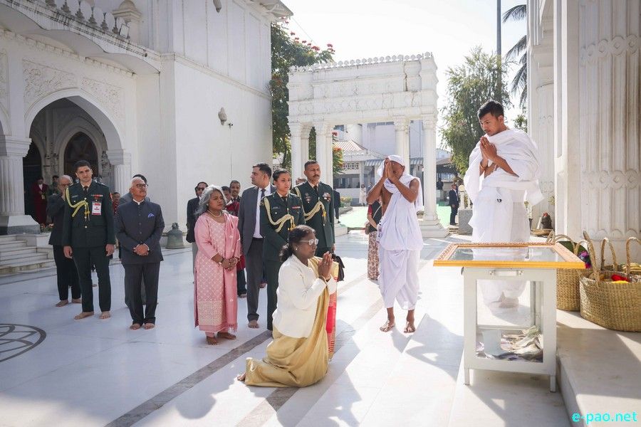President of India, Droupadi Murmu visited Shree Shree Govindajee Temple, Imphal :: December 12, 2025