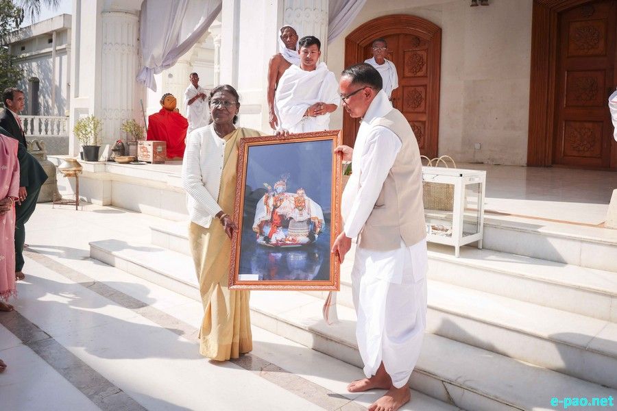 President of India, Droupadi Murmu visited Shree Shree Govindajee Temple, Imphal :: December 12, 2025