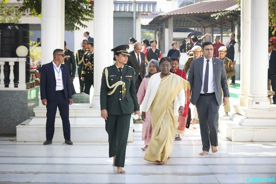 President of India, Droupadi Murmu visited Shree Shree Govindajee Temple, Imphal :: December 12, 2025
