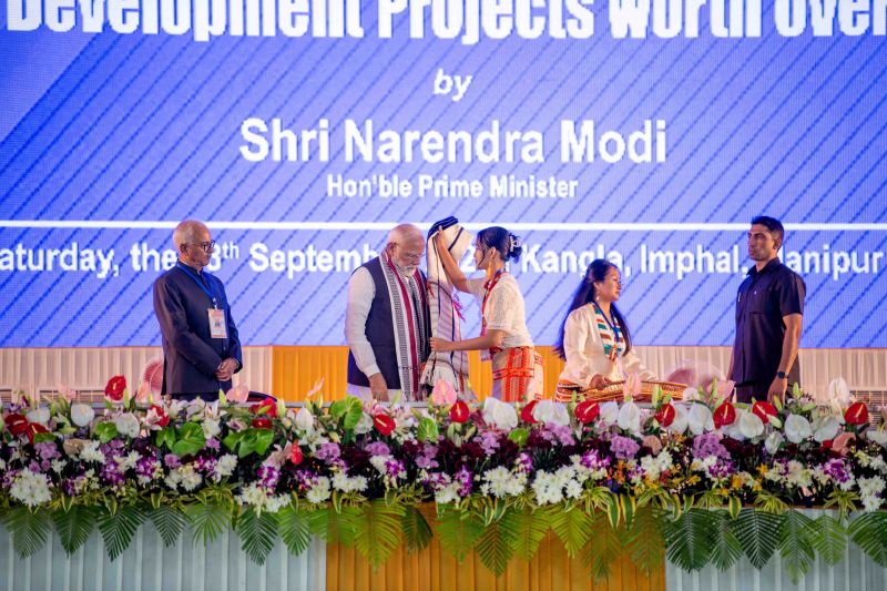 Prime Minister Narendra Modi visited Manipur at Churachandpur and Imphal :: September 13, 2025