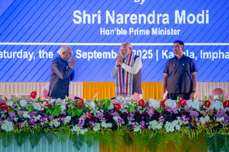 Prime Minister Narendra Modi visited Manipur at Churachandpur and Imphal :: September 13, 2025