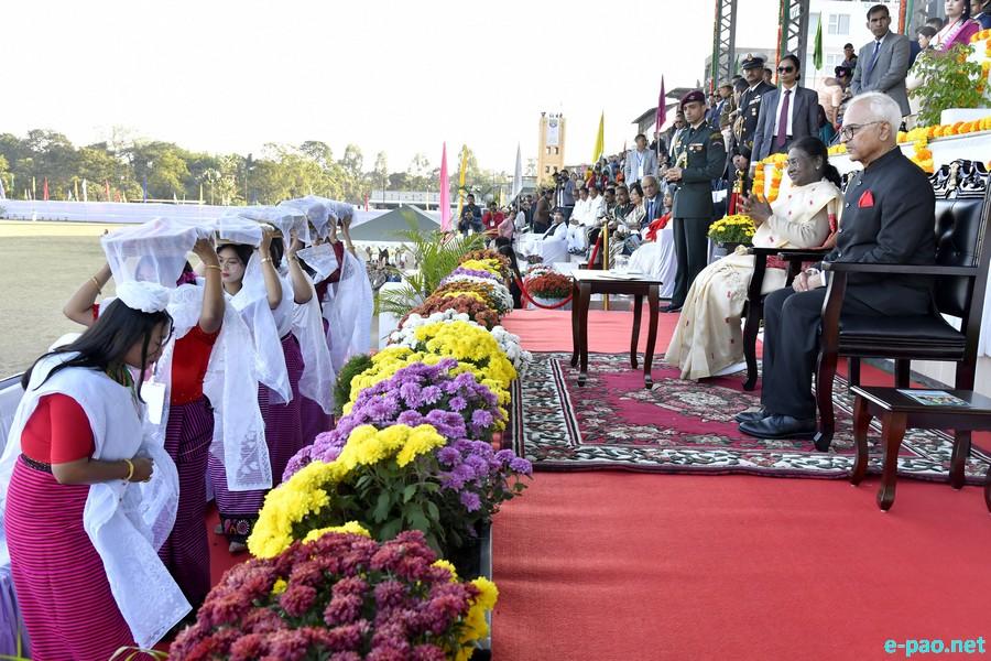 President of India, Droupadi Murmu at Imphal, Manipur on a two-day visit to Manipur :: December 11, 2025