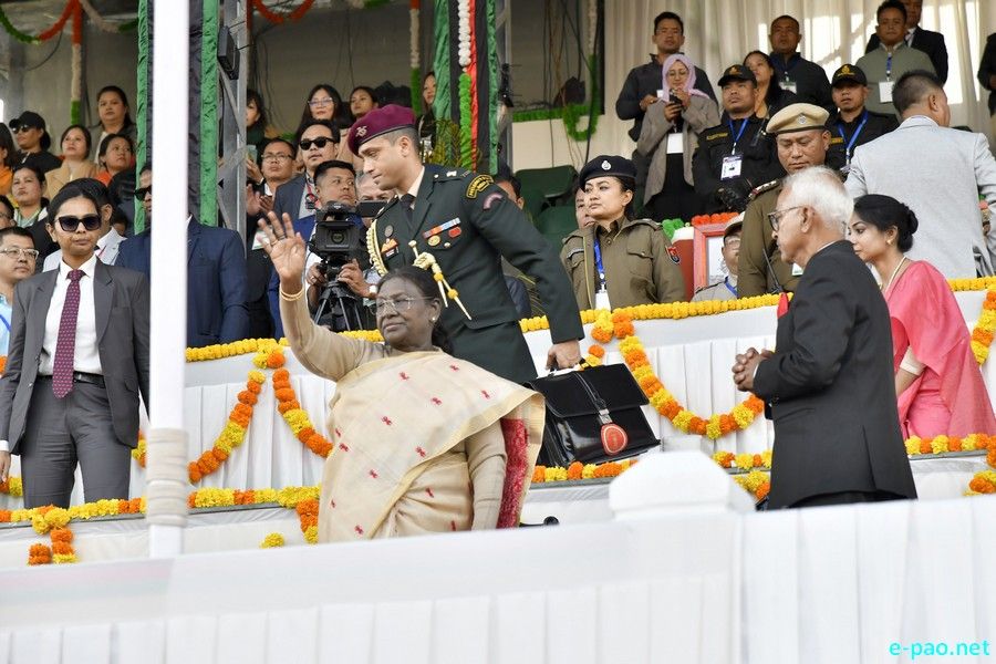President of India, Droupadi Murmu at Imphal, Manipur on a two-day visit to Manipur :: December 11, 2025
