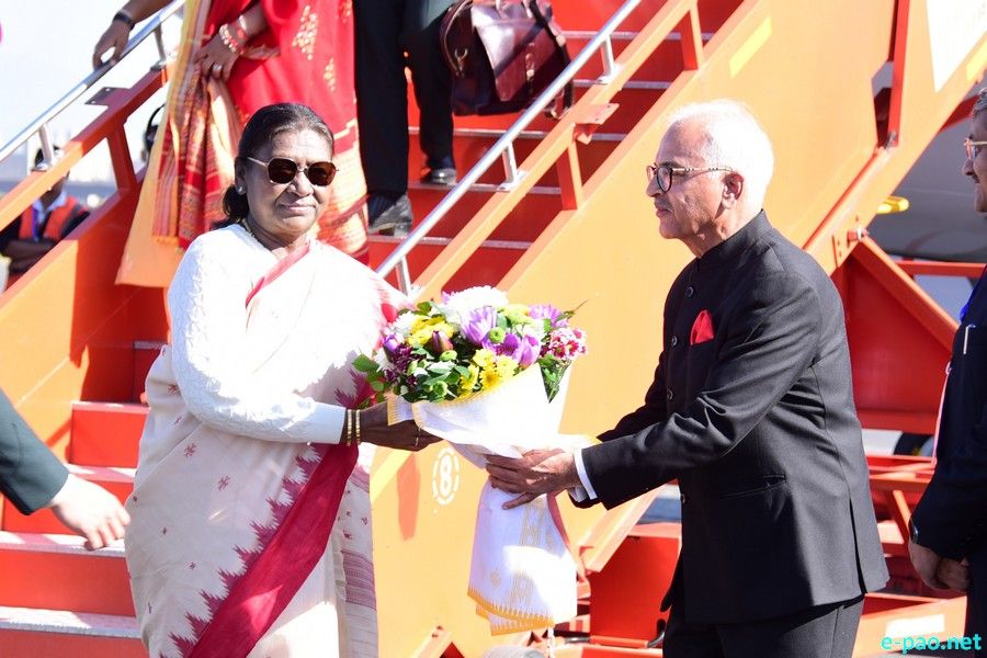 President of India, Droupadi Murmu at Imphal, Manipur on a two-day visit to Manipur :: December 11, 2025