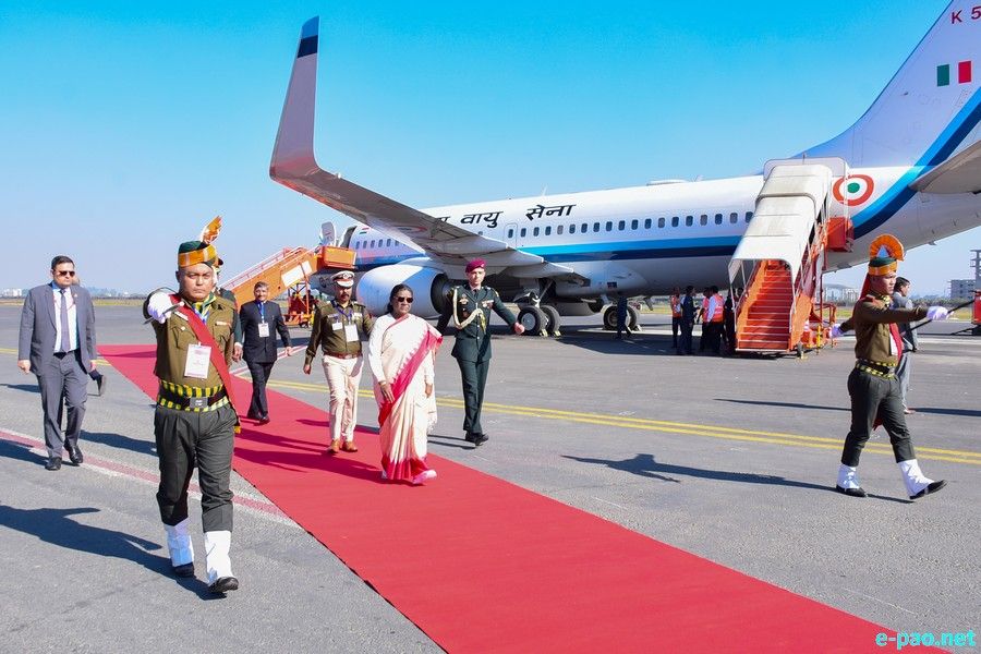 President of India, Droupadi Murmu at Imphal, Manipur on a two-day visit to Manipur :: December 11, 2025