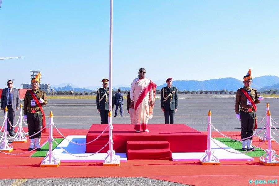 President of India, Droupadi Murmu at Imphal, Manipur on a two-day visit to Manipur :: December 11, 2025
