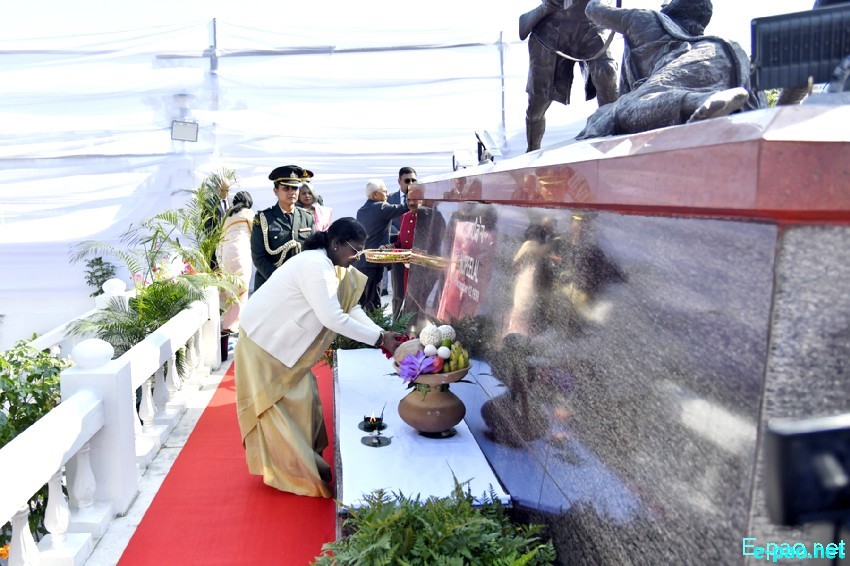 President Droupadi Murmu at Nupee Lal Commemoration at Imphal :: December 12, 2025