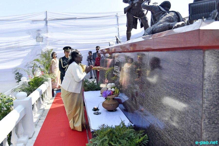 President Droupadi Murmu at Nupee Lal Commemoration at Imphal :: December 12, 2025