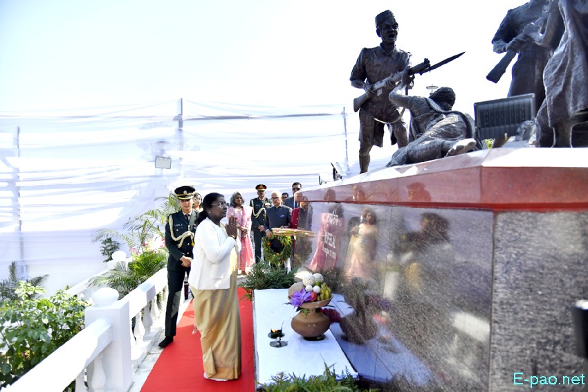 President Droupadi Murmu at Nupee Lal Commemoration at Imphal :: December 12, 2025