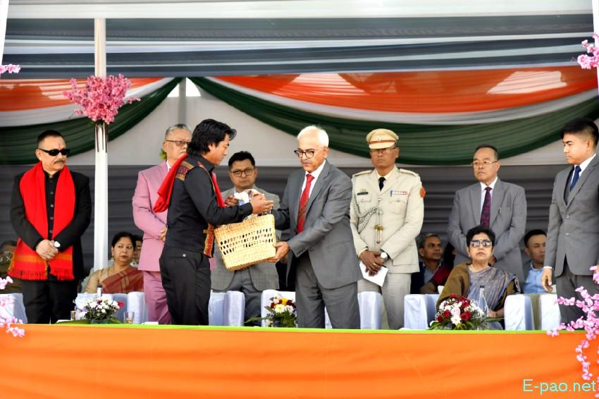 Beating of the Retreat - 77th Indian Republic Day celebration at 1st Battalion, Manipur Rifles, Imphal :: 27th January 2026