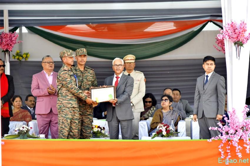 Beating of the Retreat - 77th Indian Republic Day celebration at 1st Battalion, Manipur Rifles, Imphal :: 27th January 2026
