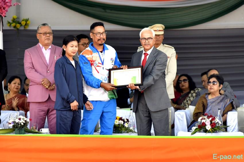 Beating of the Retreat - 77th Indian Republic Day celebration at 1st Battalion, Manipur Rifles, Imphal :: 27th January 2026