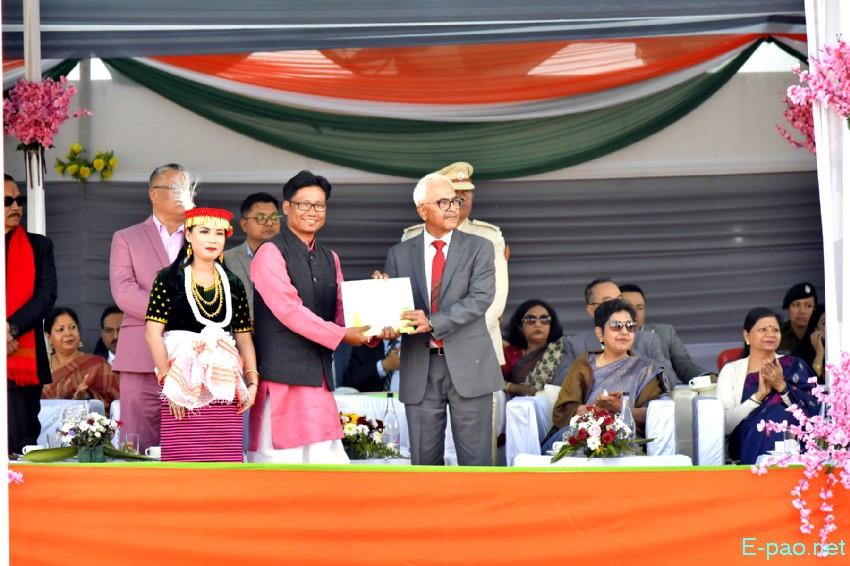 Beating of the Retreat - 77th Indian Republic Day celebration at 1st Battalion, Manipur Rifles, Imphal :: 27th January 2026