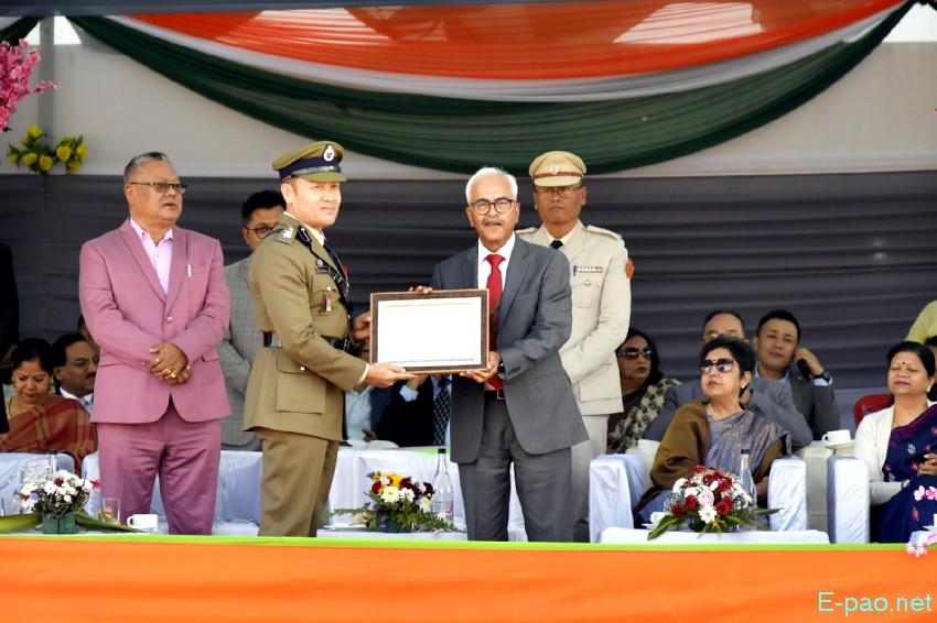 Beating of the Retreat - 77th Indian Republic Day celebration at 1st Battalion, Manipur Rifles, Imphal :: 27th January 2026