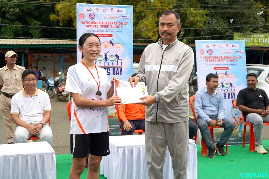 Half Marathon at Manipur University, as part of National Sports Day :: 30th August 2025
