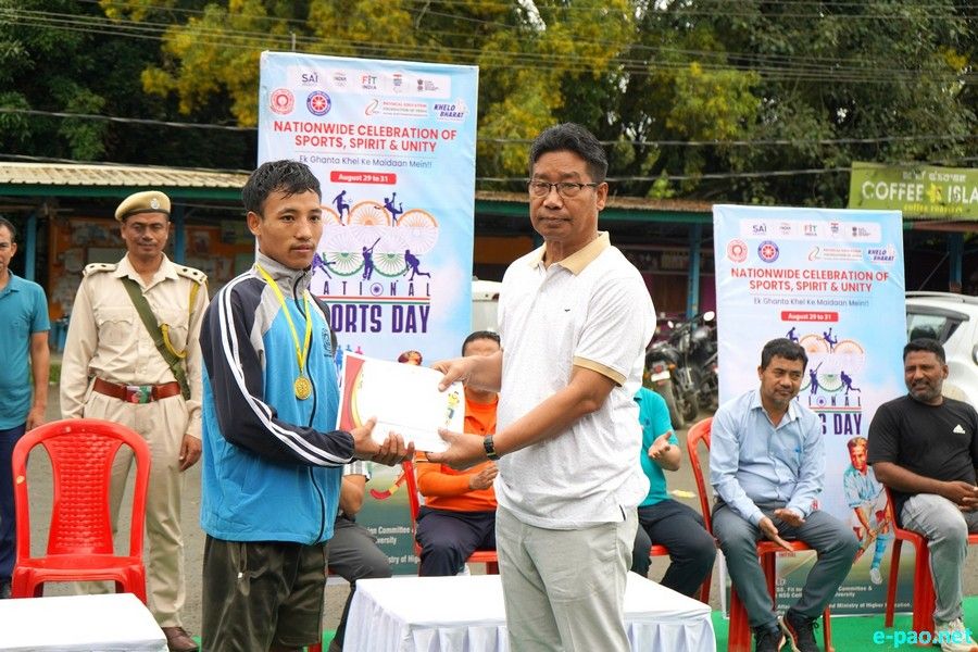 Half Marathon at Manipur University, as part of National Sports Day :: 30th August 2025