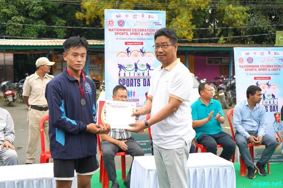 Half Marathon at Manipur University, as part of National Sports Day :: 30th August 2025