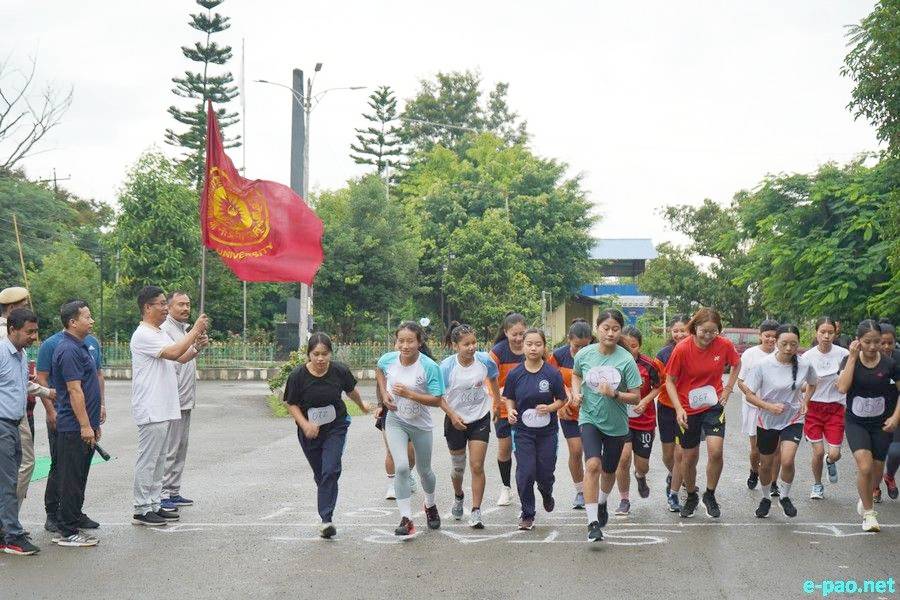 Half Marathon at Manipur University, as part of National Sports Day :: 30th August 2025