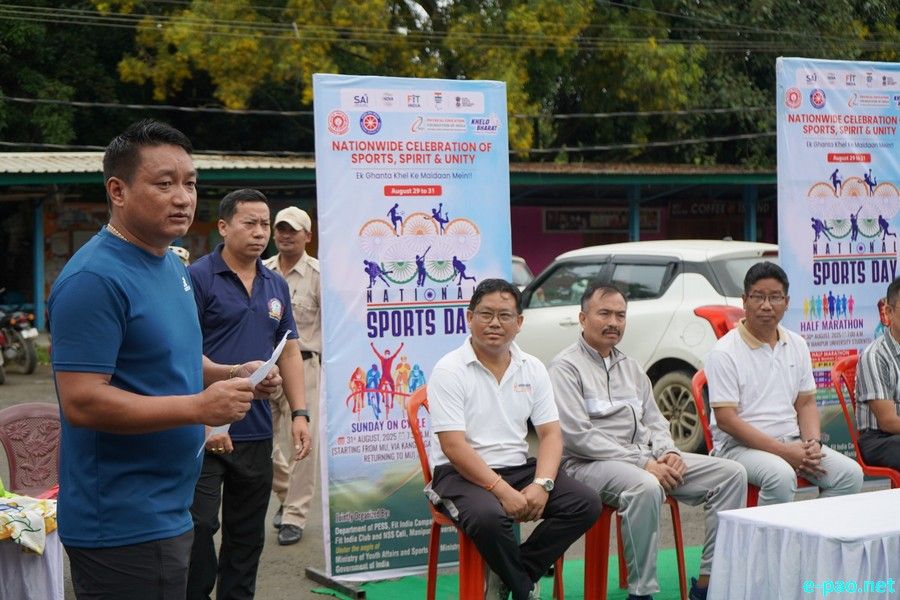 Half Marathon at Manipur University, as part of National Sports Day :: 30th August 2025