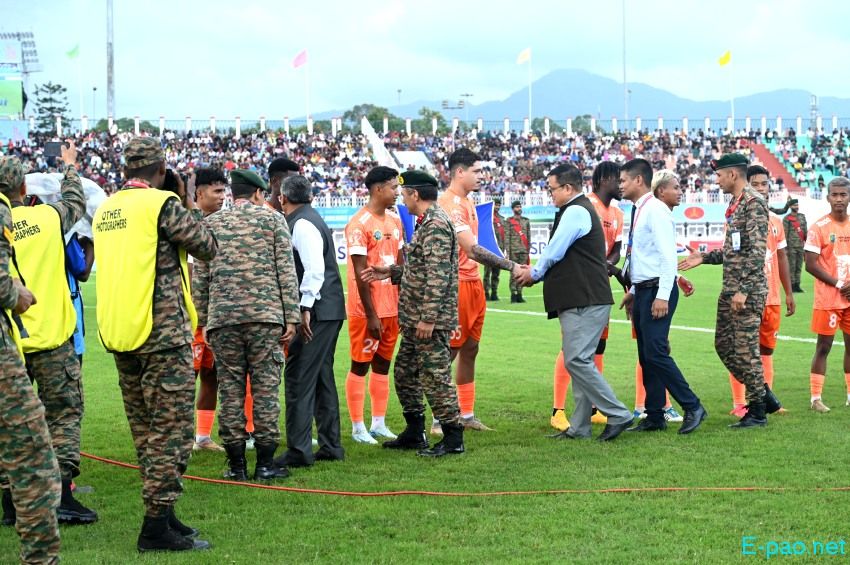 NEROCA FC Vs Indian Navy FT  at 134th Durand Cup held at Khuman Lampak Main Stadium, Imphal :: August 07th 2025