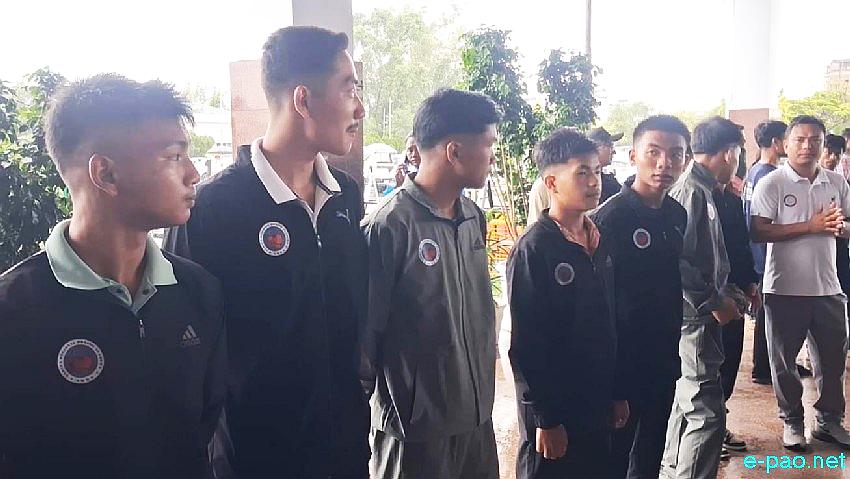 Mandengbam Jadumani : Silver medal at Glasgow Commonwealth Games, reception at Imphal Airport :: 5th August 2026